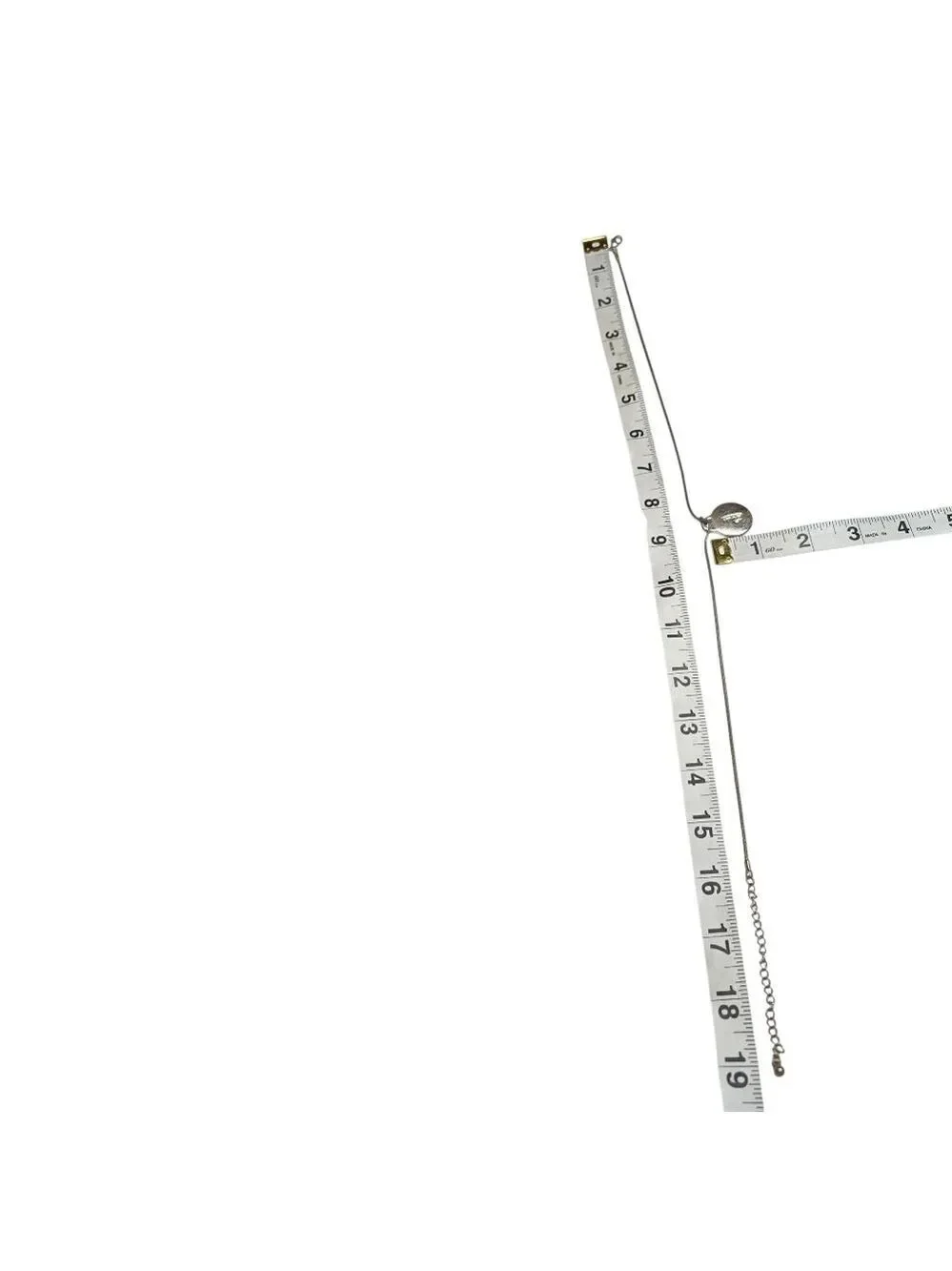 Silver Tone J Pendant Necklace